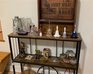 shelf, old grist mill rolled wheat shelf 