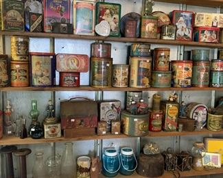 Vintage tins and much more 