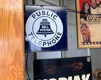Bell Systems Public Telephone sign 