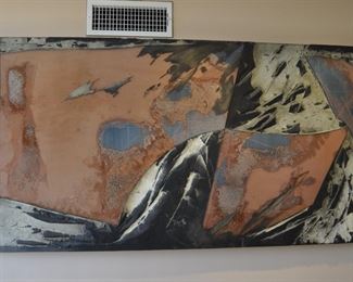 Laddie John Dill - Abstract 1981 - 42" tall x 90" lon