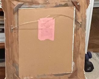 Original artwork, frame and concealed hiding place (Mixed media on paper) by Antonio Maria Blanco.  Purchased directly from the artist in 1988.  