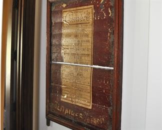 Original Antique French Cinema advertisement billboard
