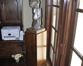 Tengenenge - Kneeling Man - 23" tall from Zimbabwe Circa 1980's