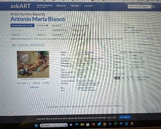 Blanco's art has sold for more than $500,000.