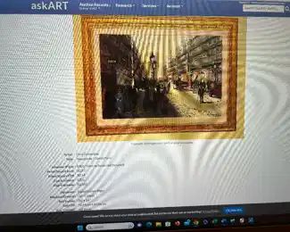 For comparison only ...  Here is am example of a Zampogna painting which sold for $8000