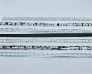 Black Clear Glass Sticks