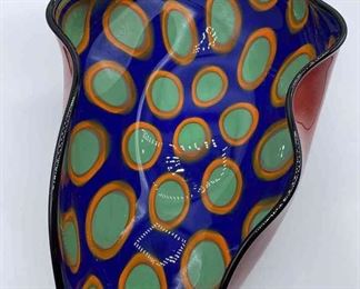 David Garcia Red Basket Bowl 2005 SIGNED 