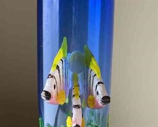 David Leppla Hobpda Glass Fish Vase