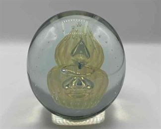 Eickholt 1999 Glass Paperweight SIGNED 