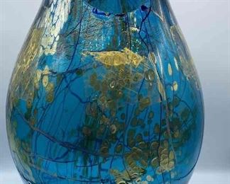 Turquoise Gold Vase