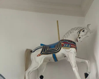 Antique German Wood Carousel horse