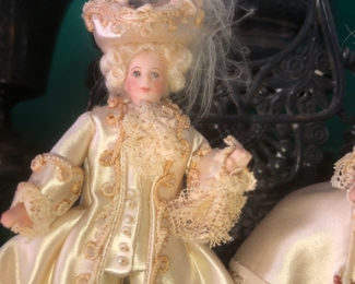 Close up of miniature man doll
