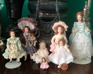 Another view of mini dolls