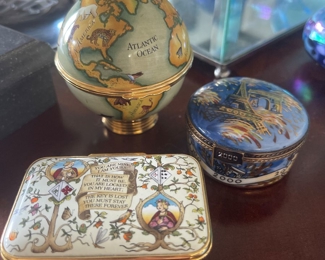 Halcyon Days enamel boxes
Limoges porcelain 2000 box