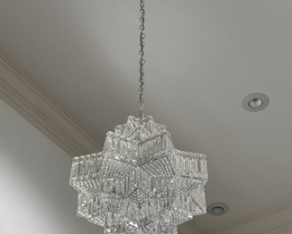 Detail pic, Schonbek Equinox chandelier. Took this photo using only natural light and no editing to show its beauty.