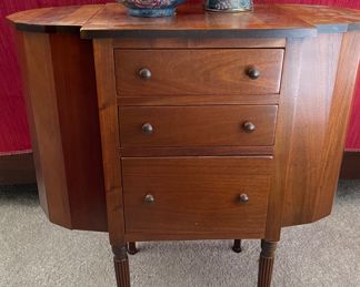 2 of 2 Martha Washington Sewing cabinet in Cherry with Acorn knobs. Perfect condition.