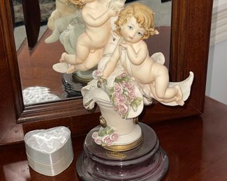 Giuseppe Armani Cherub Statue, purchased in Italy