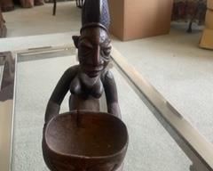 Female wood sculpture