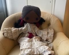 Large soft sculpture rag doll