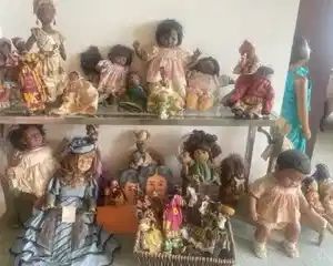 Partial collection of dolls (there are many more)