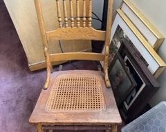 Petite oak rocking chair