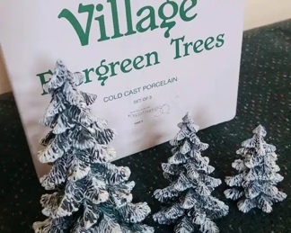 Dept 56 Village Evergreen Trees