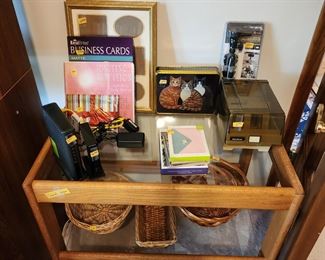 Glass and wood shelf