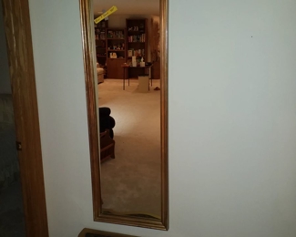 Vintage mirror and stool