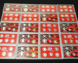 US Silver Proof Sets, Years Range 1999-2006, Total Of 11 Sets