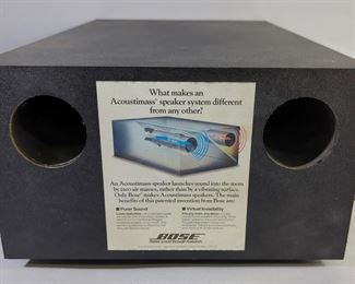 Bose Acoustimass Speaker System Model No. SE-5