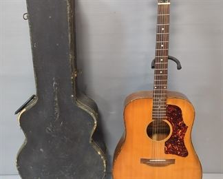 Gibson J-40 Acoustic Guitar, With Capo, Pics, And Stand, In Case