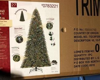 25 ‘  tree with lights easy assembly 