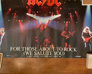 Posters and vinyl records 