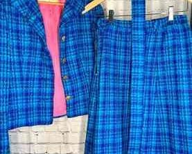 Adele Simpson Blue Tweed Suit