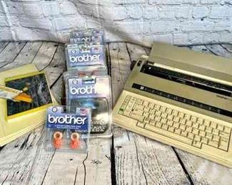 Brother EM30 Typewriter With Supplies