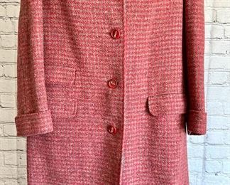 Red Gray Tweed Abercrombie  Fitch Coat