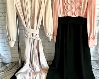 Two Vintage Donald Brooks Evening Dresses