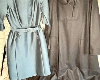 Vintage Navy Blue Pullover Cape With Satin Like Leonard Arkin Dress