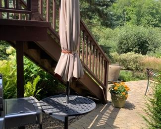 Bistro Table & Umbrella