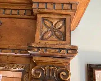 Carved Detail of CENTURY Hutch