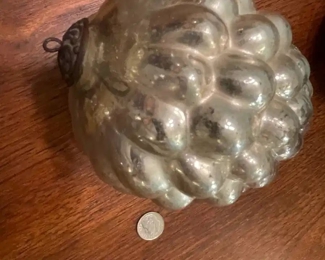 an extra large German Kugel Christmas grape ornament