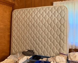 Assorted Womens & Mens Clothing & Accessories; Full Size Box Spring and Mattress