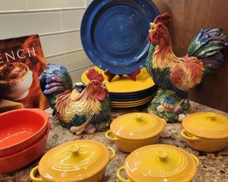 Vintage Fitz and Floyd Roosters