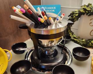 Lazy Susan Fondue Set