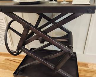 Restoration Hardware Scissor Lift Table