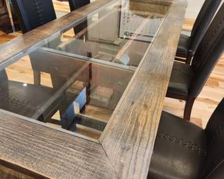 Antique Tobacco Press Dining Table