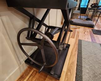 Restoration Hardware Scissor Lift Table