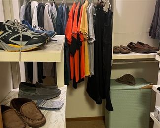Name brand clothes and shoes. 