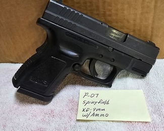 Springfield XD 9 MM w/ Ammo