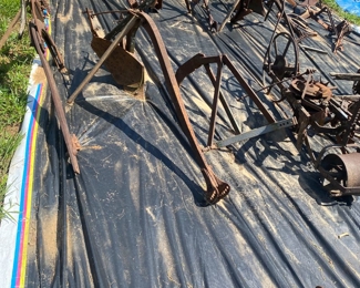 Lots of Antique Plows!